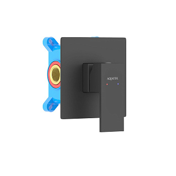 Смеситель для душа Aquatek ЛИБРА AQ1666MB встраиваемый в стену черный матовый без термостата