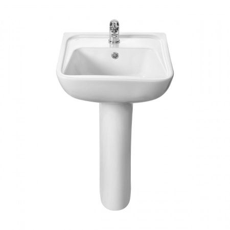 Раковина из сантехнического фарфора Santek Лонги 1WH501753 50х40 подвесная цвет белый 1 отверстие под смеситель