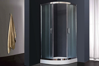 Душевой уголок Royal Bath HKD RB100HKD-C-CH 100х100 стекло рифленое профиль хром глянцевый без поддона