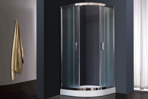 Душевой уголок Royal Bath HKD RB100HKD-C-CH 100х100 стекло рифленое профиль хром глянцевый