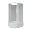 Душевая кабина Niagara Promo P100/80/40R/MT/BK 100х80 асимметричная без крыши ориентация правая