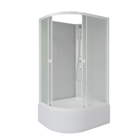 Душевая кабина Niagara Promo P100/80/40R/MT/BK 100х80 асимметричная без крыши ориентация правая