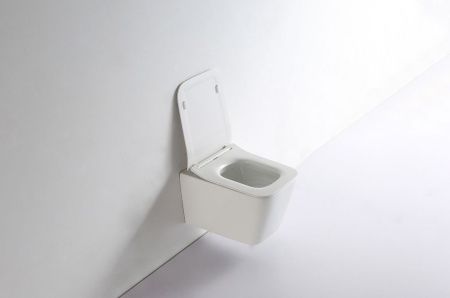 Унитаз подвесной Iberica Blanca Toledo IB.TLD.231.1B1 белый с сиденьем микролифт безободковый каскадный смыв