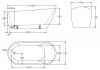 Ванна акриловая BelBagno BB62-1700-W0 170х70 отдельностоящая овальная с ножками