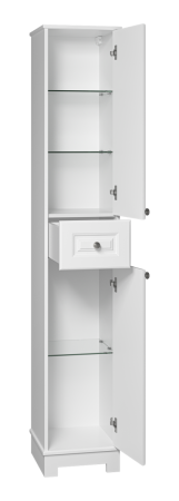 Шкаф-пенал Misty Ларго Лар-05035-0101П 40х200 напольный цвет белый
