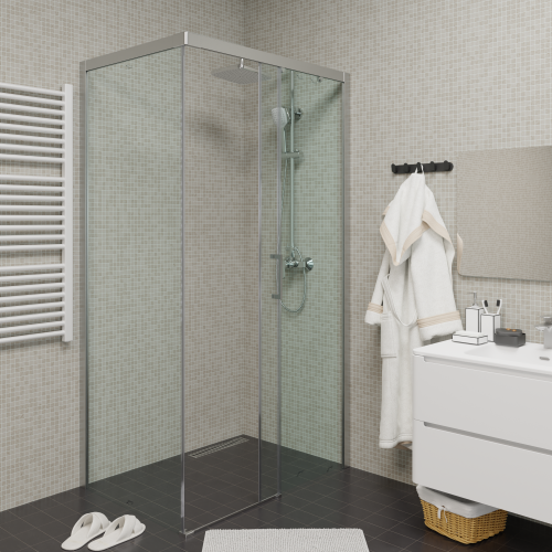 Душевой уголок Cerutti SPA VITO110-R 110х80 стекло прозрачное профиль хром глянцевый - фото 5
