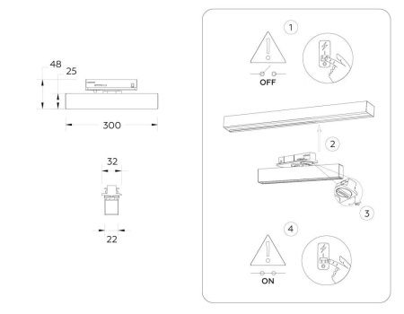 Трековый однофазный светильник Ambrella Light Track System (Трацк Сыстем) GL6765