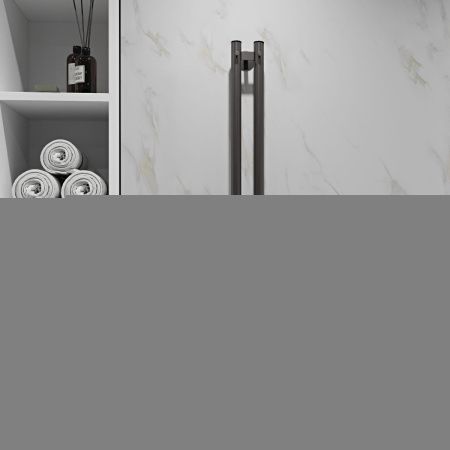 Полотенцесушитель электрический Indigo Style LSE120-10GNSRt 10х120 оружейная сталь