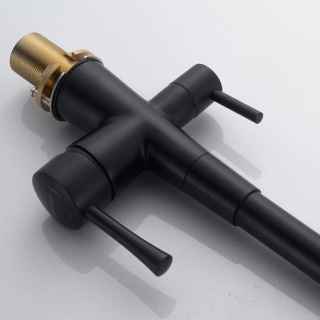 Смеситель для кухни Shevanik S528H на мойку черный