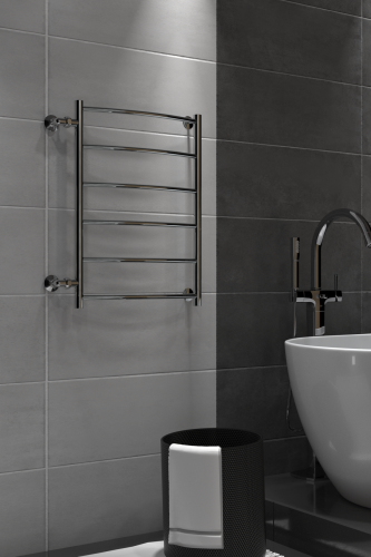 Полотенцесушитель Indigo Arc LASW70-40-б/п-60 48х70 водяной хром - фото 5