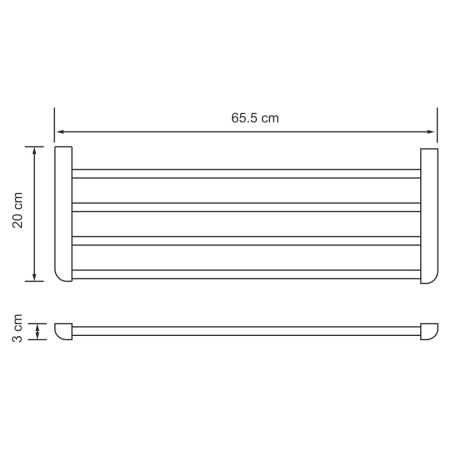 Полка в ванную комнату WasserKRAFT 8311