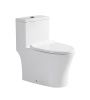 Унитаз-компакт напольный с бачком Stella Polar Толедо SP-00001852 белый с сиденьем микролифт безободковый смыв воронка-водоворот