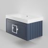 Тумба с раковиной La Fenice CUBO NFNC-01-CUB-BG-80-2-80 80х50 подвесная цвет синий