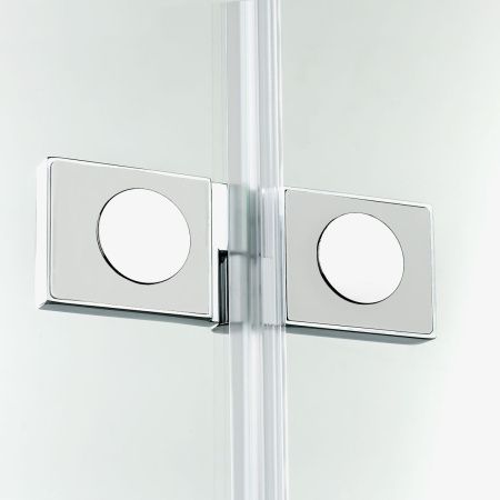 Душевой уголок New Trendy NEW MERANA Chrome K-0325 80х80 стекло прозрачное профиль хром без поддона