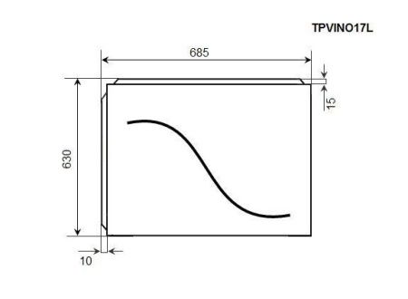 Торцевая панель Timo TPVINO17L