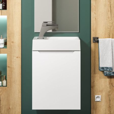 Раковина из искусственного камня Uperwood Classic New 2911020334 40х20 полувстраиваемая цвет белый