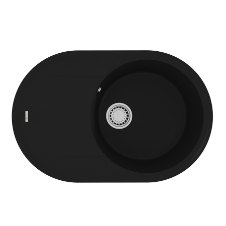 Кухонная мойка LeMark Lacha 760 9910055 76х50 цвет антрацит поверхность матовая