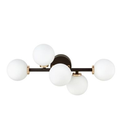 Светильник настенный Lumina Deco Marsiada (Марсиада) LDW 6033-5 BK+F.GD