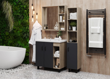 Зеркало-шкаф Onika Тимбер 207045 70х14х70 подвесной