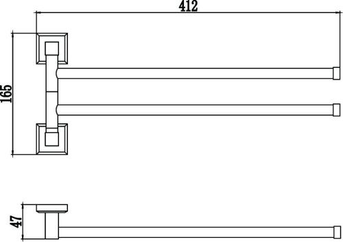 Полотенцедержатель Savol S-009502 - фото 2