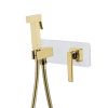 Гигиенический душ со смесителем LeMark Mista LM6419WG белый/золото