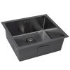 Кухонная мойка Grandex Aqua PROLINE 55 3002063 55х45 цвет серый поверхность матовая