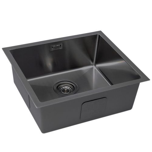 Кухонная мойка Grandex Aqua PROLINE 55 3002063 55х45 цвет графит поверхность матовая - фото 2