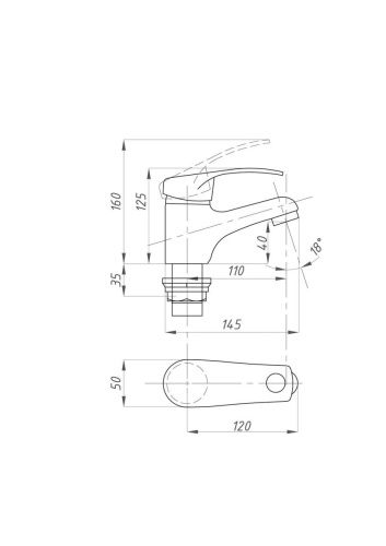 Смеситель FAUZT FZs-940-115 на раковину хром - фото 4