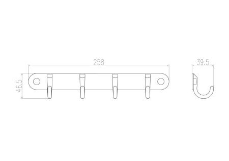Крючок Wonzon & Woghand WW-9384-4