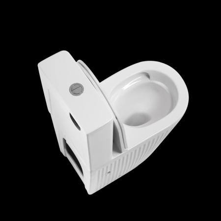 Унитаз напольный с бачком CeramaLux TR2175 белый с сиденьем микролифт смыв торнадо