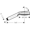 Душевая лейка Hansgrohe Crometta 26334400 цвет хром/белый