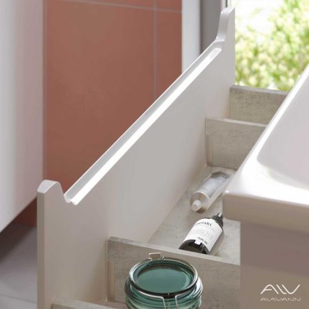 Тумба с раковиной Alavann Lana ALV0980000 80х50 напольная цвет белый
