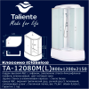 Душевая кабина Taliente TA-12080M(L) 120х80 асимметричная с крышей ориентация левая