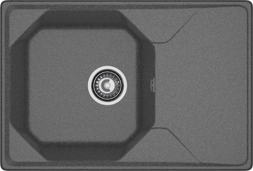 Кухонная мойка Granfest Unique U-740L графит 74х50 цвет графит поверхность матовая