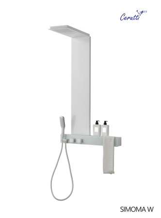 Душевая панель Cerutti SPA CT9661 прямоугольная настенная