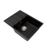 Кухонная мойка Grandex Aqua 600314 65х50 цвет черный поверхность матовая