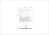 Верхний душ Wonzon & Woghand WW-88DP02-BG 30х30 золото