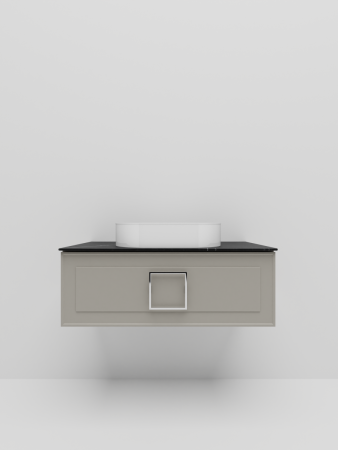 Тумба со столешницей La Fenice CUBO NFNC-01-CUB-C-100-1-GB 100х50 подвесная цвет бежевый