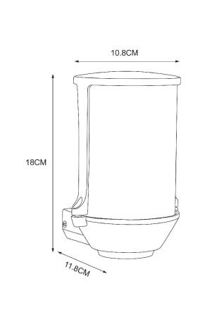 Уличный настенный светильник Arte Lamp Minchir (Минцхир) A8306AL-1BK