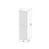 Шкаф-пенал Iddis Aiger AIG40W0i97 40х140 подвесной цвет белый