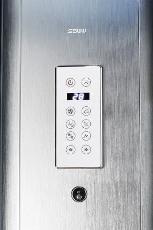 Душевая кабина SSWW BU602 100х100 четверть круга с крышей ориентация универсальная