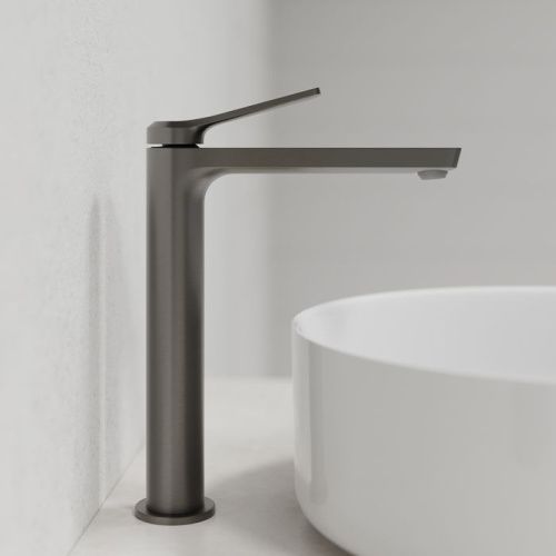 Смеситель для раковины Iddis Parker PARGM01i01 на столешницу серый - фото 2