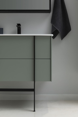 Тумба под раковину Allen Brau Reality 1.32007.CGM 100х46х50 подвесная цвет зеленый/серый