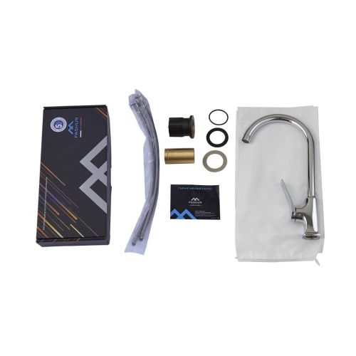 Смеситель для кухни Fashun A4086 на мойку хром - фото 4