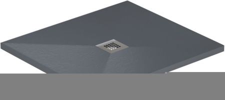 Душевой поддон из искусственного камня Allen Brau Priority 8.31001-BGM 90х80 серый без каркаса