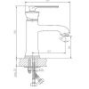 Смеситель Haiba HB181 HB10181 на раковину хром