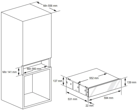 Подогреватель посуды Signature SKSWD2421MS