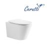 Унитаз подвесной Cerutti SPA CT10833 белый с сиденьем микролифт безободковый смыв торнадо