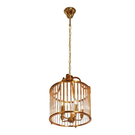 Люстра подвесная iLamp Qeens (Кеенс) P2437-5 Bronze
