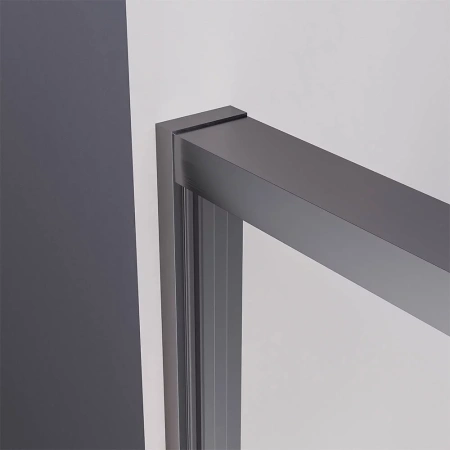 Душевая дверь Veconi PR4/L-190-01-GR-C4 190х200 стекло прозрачное профиль графит